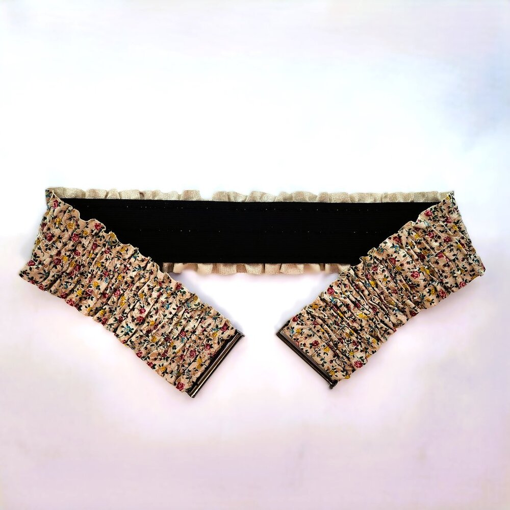 Crinkle Cloth Floral Belt for Ladies